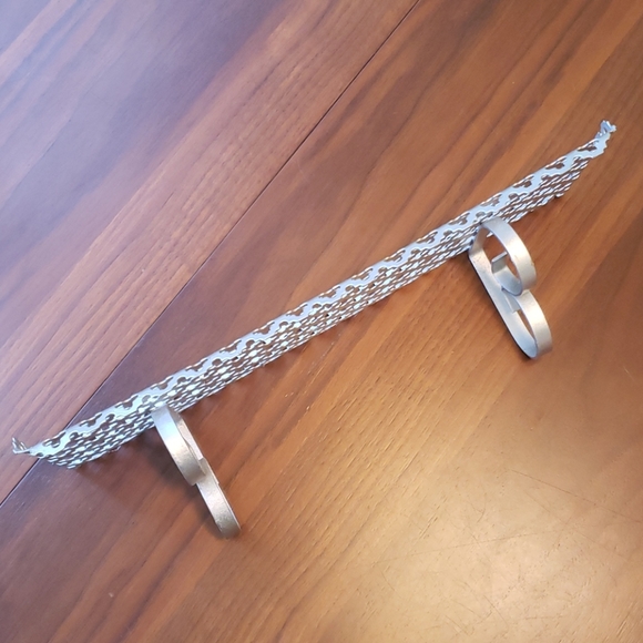 Vintage Quatrafoil Metal Wall Shelf